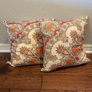2 pottery barn pillow covers